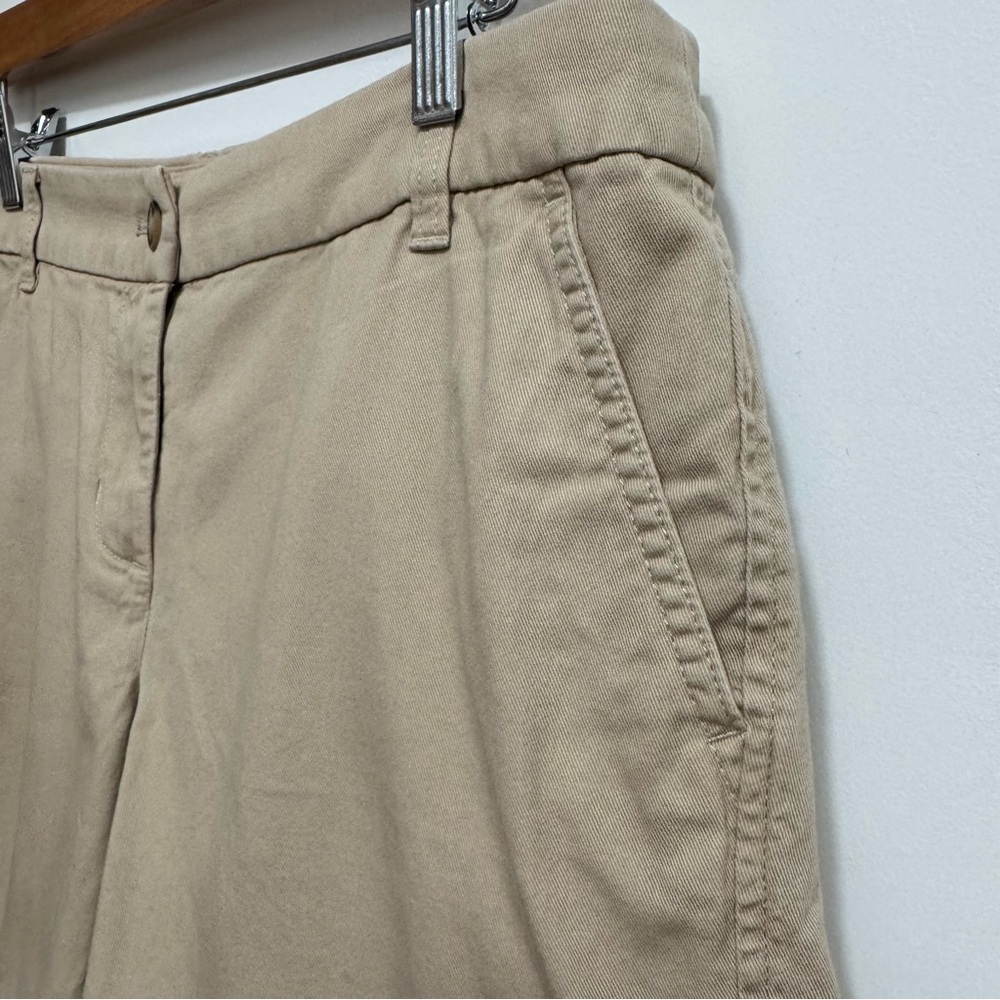 J. Crew Factory 7” Classic Chino Shorts Women Size 8 Khaki Uniform Preppy - Picture 4 of 11